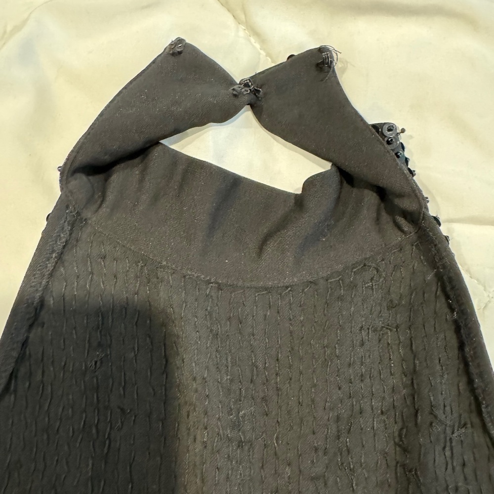 Cache Black Sequin Halter Top Size S - image 2